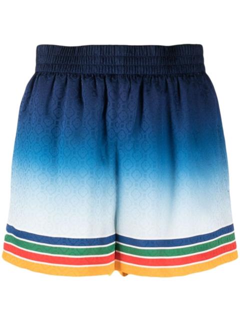 CASABLANCA Studio De Musique silk shorts