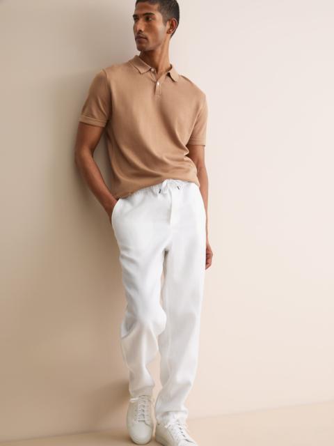 Derek Rose Sydney Linen Pants White