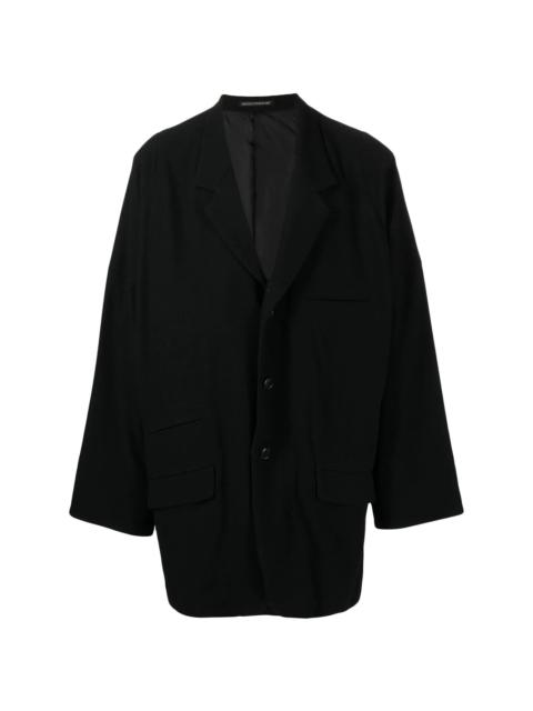 single-breasted wool blazer