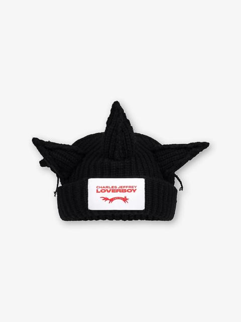 CHARLES JEFFREY LOVERBOY Berserker Logo-Patch Knitted Beanie