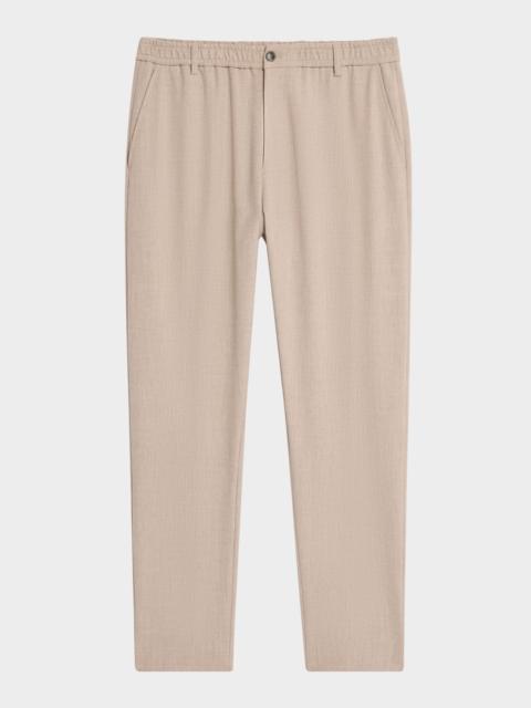 EMPORIO ARMANI Men's Stretch Gabardine Flat-Front Trousers