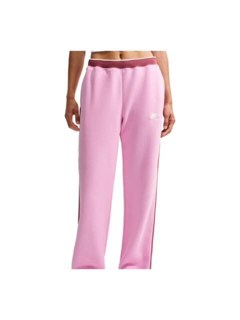 Nike (WMNS) Nike Studio Fleece Medium Weight Nike Run Club Track Pants 'Pink Rise Pink Smoke Sail' IO2302