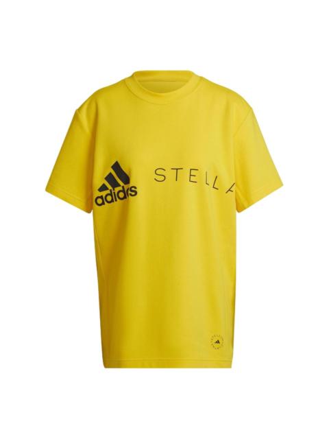 adidas (WMNS) adidas by Stella McCartney Logo T-Shirt 'Yellow' HI0902