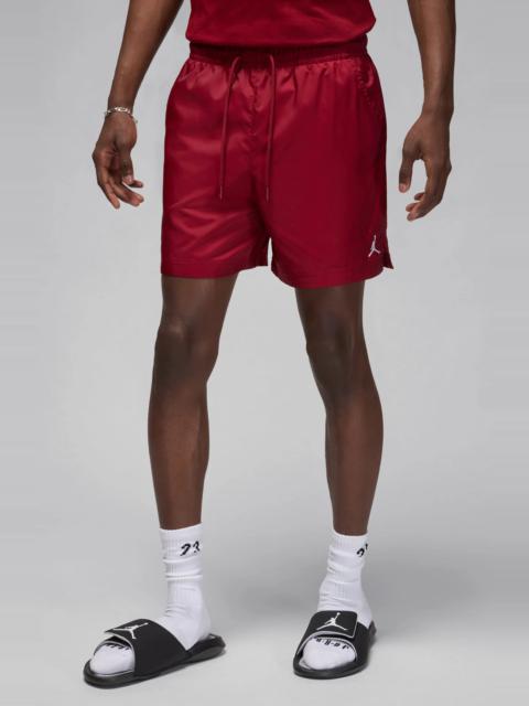 Essential Poolside Drawstring Shorts in Team Red/White