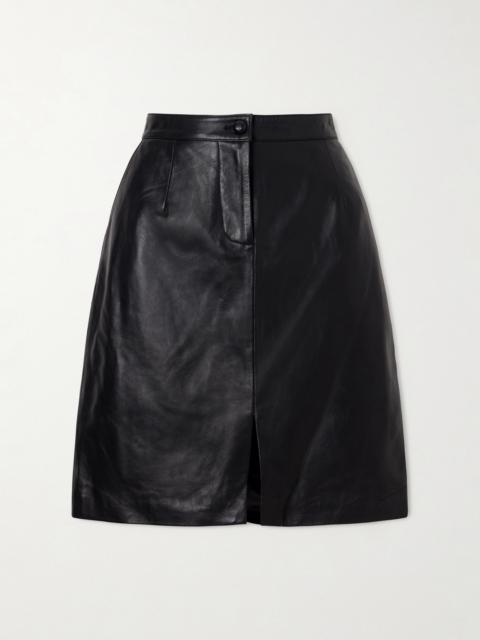 BLAZÉ MILANO Popeye Leather Midi Skirt