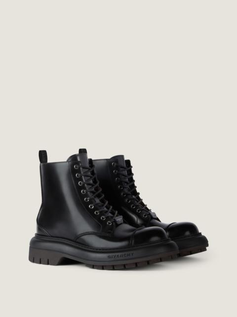 Givenchy GIVENCHY CARGO BOOTS IN LEATHER