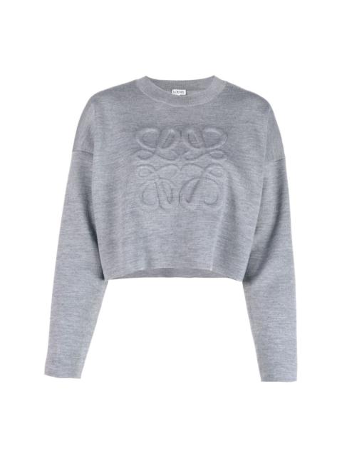 Loewe Anagram-embossed cropped jumper