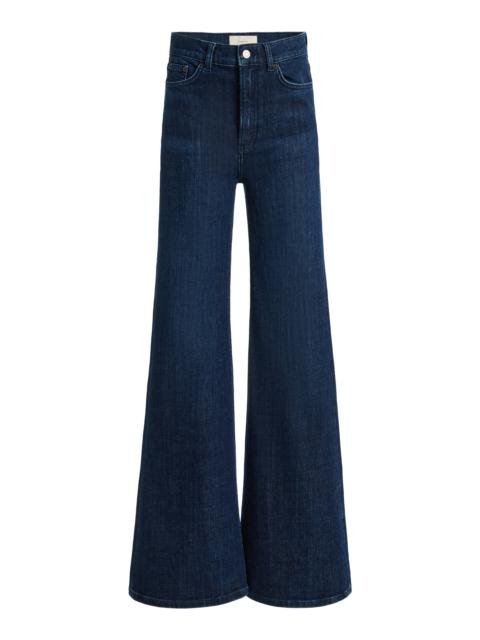 JEANERICA Fuji Stretch High-Rise Flared Jeans dark wash