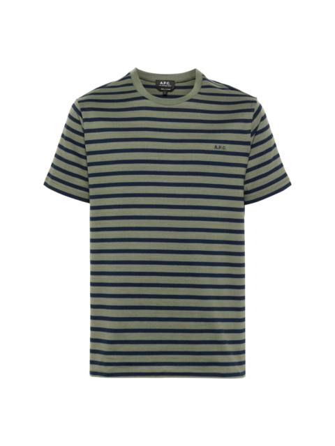 A.P.C. Emilien striped cotton T-shirt