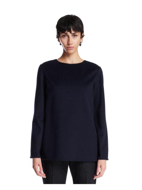 The Row Blue Cashmere Top