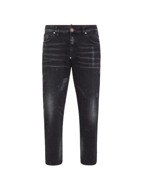PHILIPP PLEIN distressed-effect straight-leg jeans