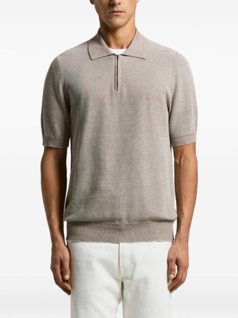 PESERICO half-zip knitted polo