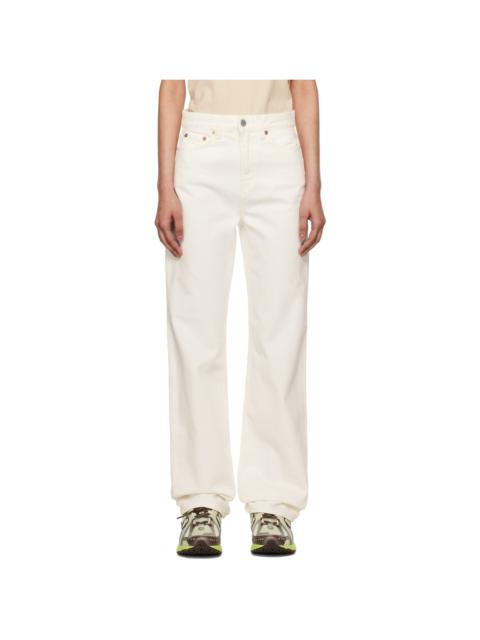 Sporty & Rich Off-White Loose Fit Jeans