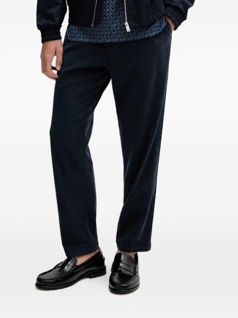 BOSS embroidered-pocket trousers