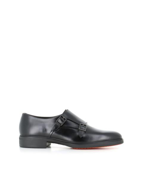 double-buckle monk shoes