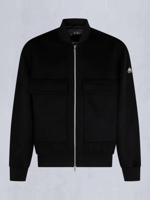 MOOSE KNUCKLES ALDER CASHMERE-WOOL BOMBER JACKET