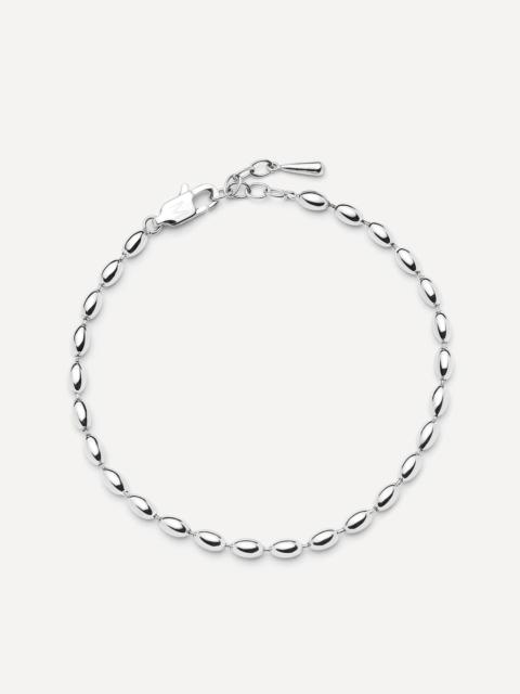 MISSOMA Silver-Plated Molten Olive Chain Bracelet