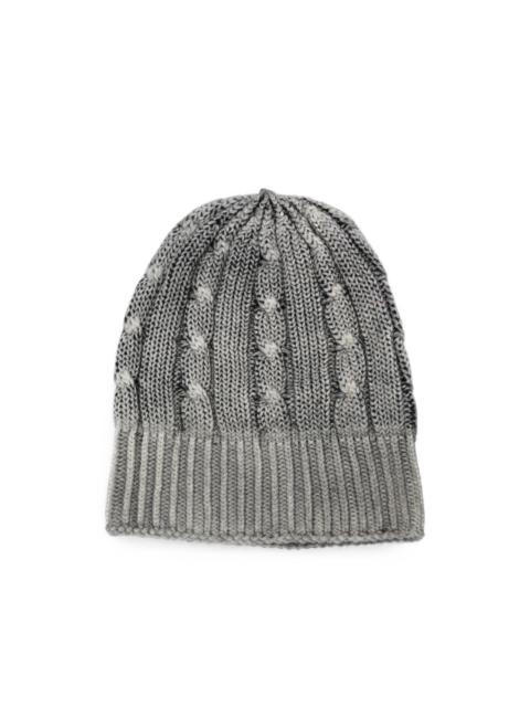 Avant Toi cable-knit beanie hat