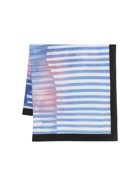Jean Paul Gaultier striped silk scarf
