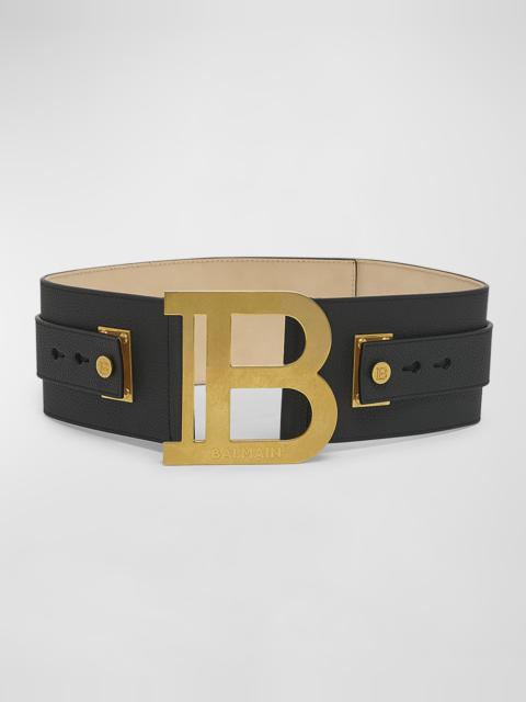 Monogram Wide Leather B-Belt