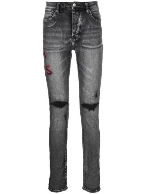 Ksubi spray-paint Van Winkle skinny jeans