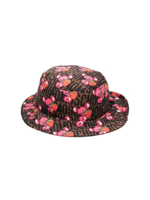 mouse-print bucket hat
