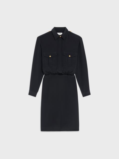CELINE LOOSE DRESS IN SILK CLOTH