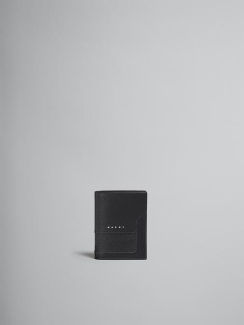 Marni BLACK SAFFIANO LEATHER BI-FOLD WALLET