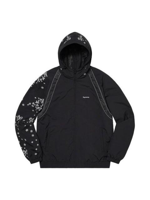 Supreme AOI Glow-In-the-Dark Track Jacket 'Black White' SUP-SS22-167