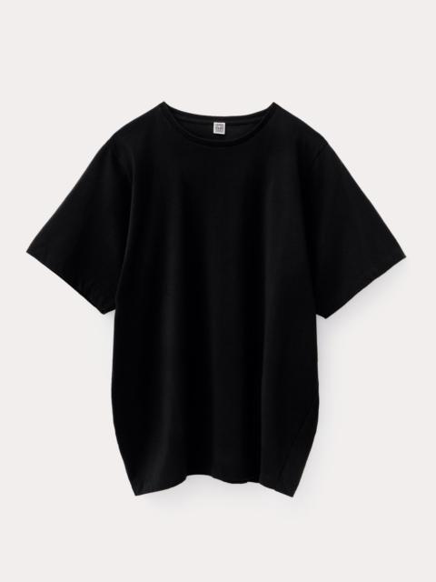 Totême Oversized cotton tee black