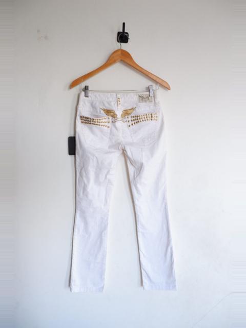 Other Designers Robins Jeans Gold Studded Stretch Jeans