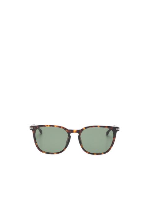 BOSS tortoiseshell-effect square-frame sunglasses