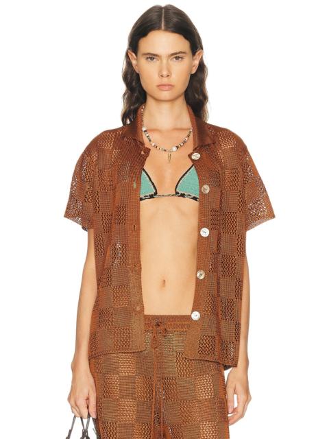 CALLE DEL MAR Checkers Short Sleeve Shirt