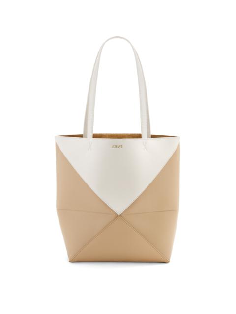 Loewe Puzzle Fold Tote in shiny calfskin