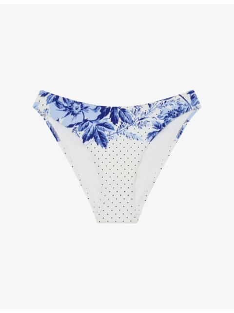 REISS Johannah Printed Bikini Bottoms