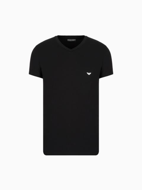 EMPORIO ARMANI 기본 V 목 속옷 티셔츠