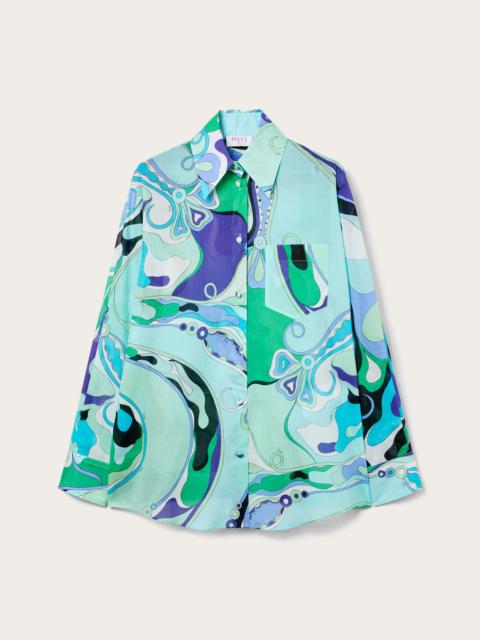 ORCHIDEE PRINT MUSLIN SHIRT