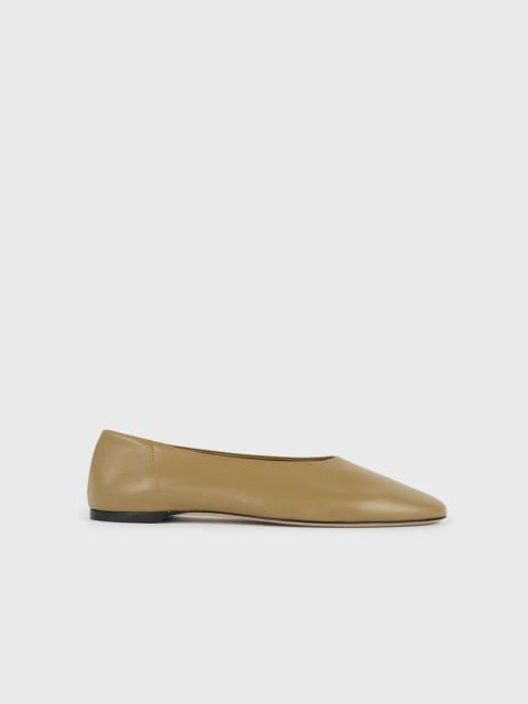 TOTEME Slip nappa ballerinas desert