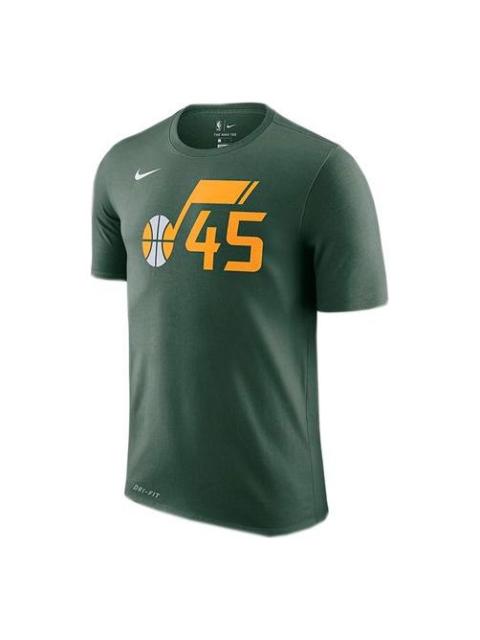 Nike Nike NBA Utah Jazz 4 No. 5 Athleisure Casual Sports Quick Dry Short Sleeve Green AO0951-323