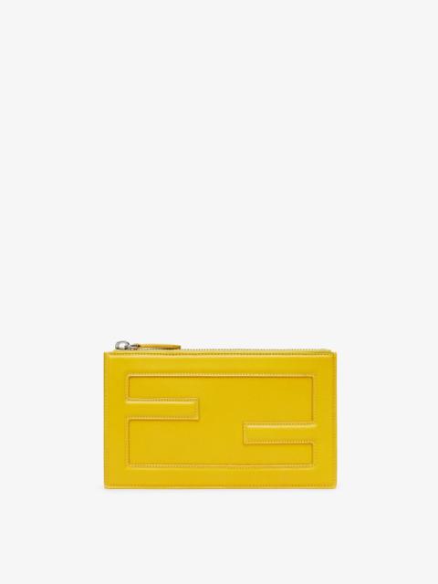 FENDI Yellow leather bag