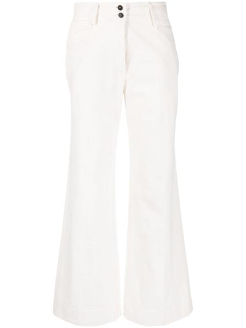 forte_forte high-waist flared trousers