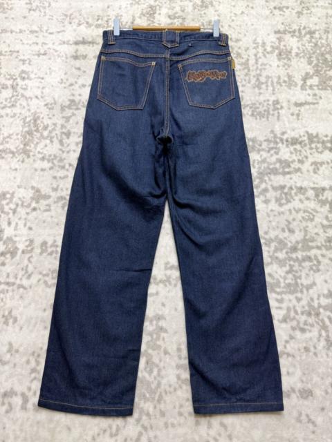 기타 브랜드 Japanese Brand × Kansai Yamamoto × Vintage - Baggy KANSAI MAN Embroidery Back Logo Soft Denim