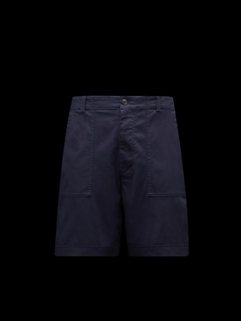 Moncler Cotton Poplin Shorts