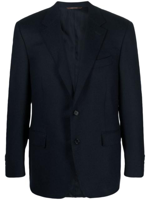 Canali notched-lapel single-breasted blazer