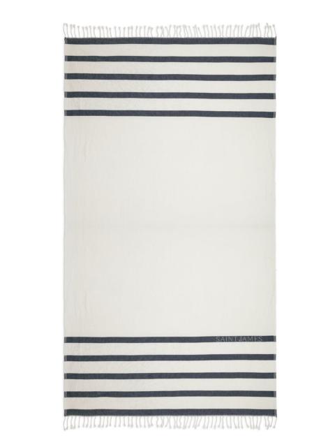 SAINT JAMES Striped Cotton Fouta Beach Towel