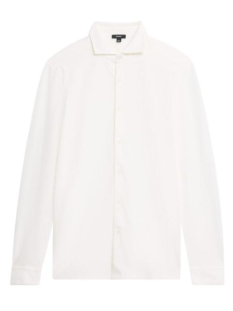 REISS Men's Hayes Jacquard Stripe Sport Shirt