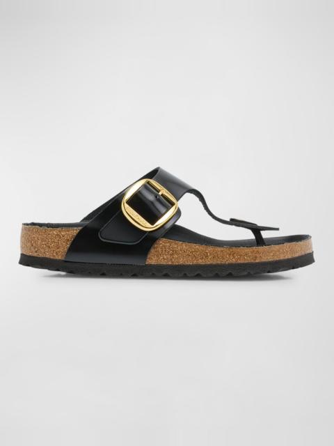 BIRKENSTOCK Gizeh Leather Buckle Thong Sandals