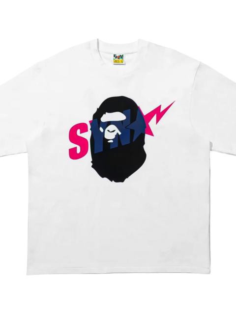 A BATHING APE® Spotify x Central Cee Ape Head Tee "White" 001TEL731934CWHT