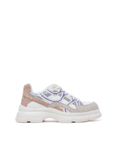 panelled chunky sneakers