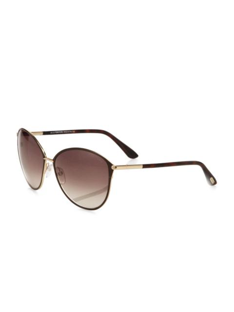 TOM FORD Women's Penelope Cat-Eye Sunglasses - Tortoise